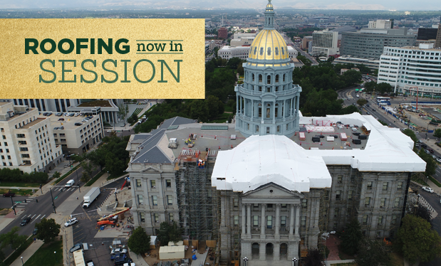 Roofing now in session - Douglass Colony Group helps renovate the Colorado State Capitol