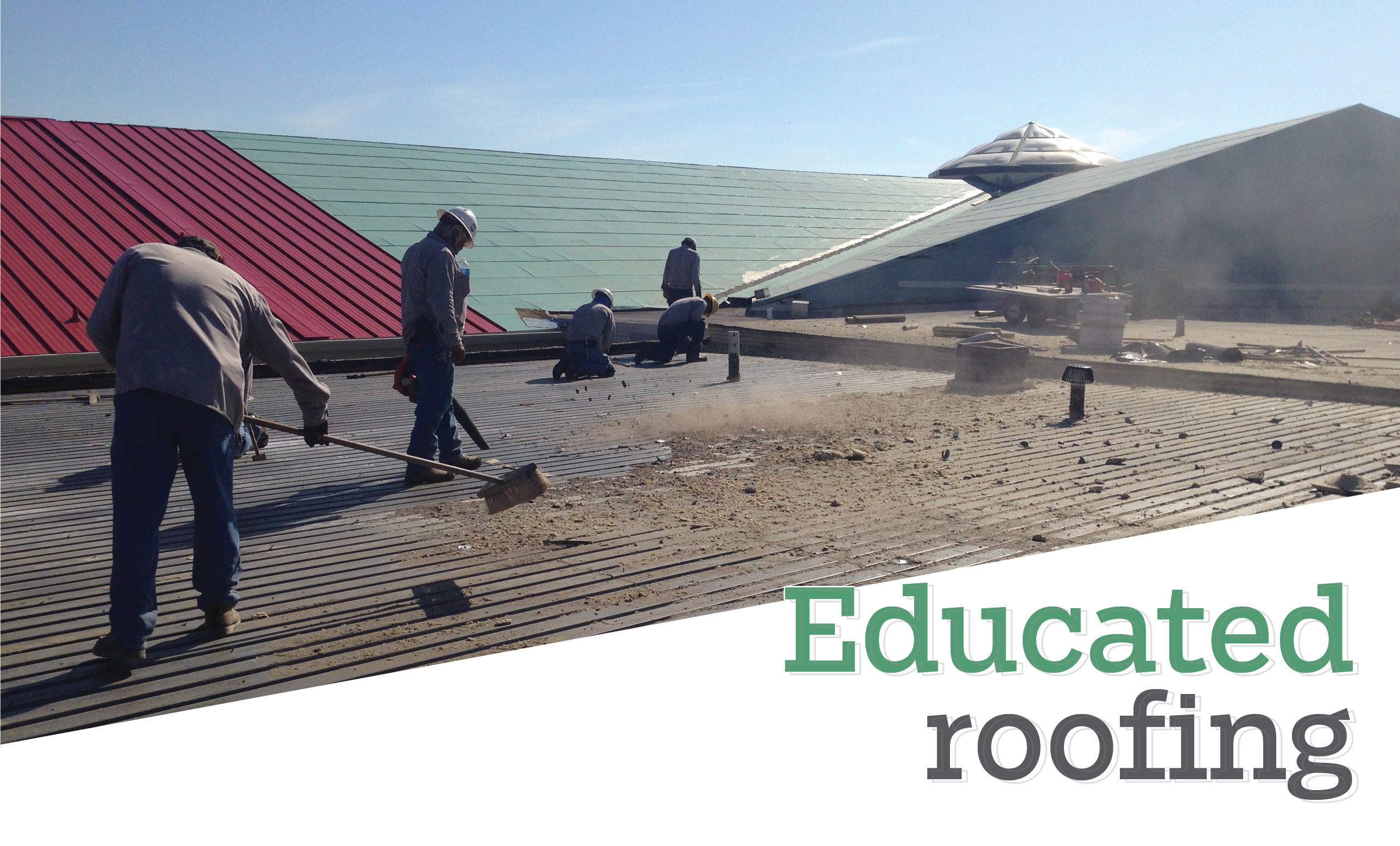 Educated roofing - Rio Roofing corrects leak issues on Roma High School in Texas