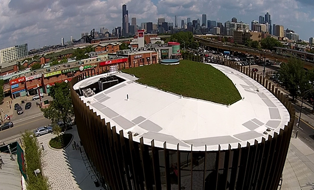 Feng shui roofing - Korellis Roofing helps build Chicago's Chinatown public library 