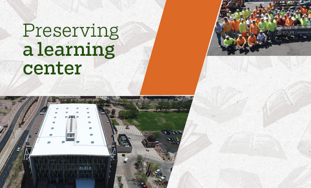 Preserving a learning center - Star Roofing recycles 250 tons of materials while restoring Burton Barr Central Library in Phoenix