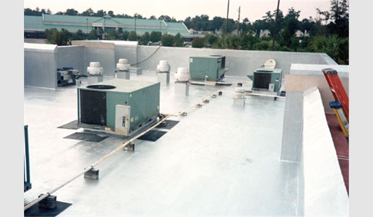 Many building owners request using roof coatings to extend their roof systems' service lives and reduce building energy costs. 