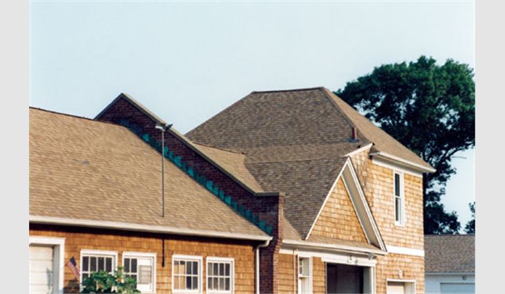 Long Island Roofing and Repairs Service installed GAF Timberline shingles, as well as fascia, gutters and leaders, which were not included in the original roof systems.