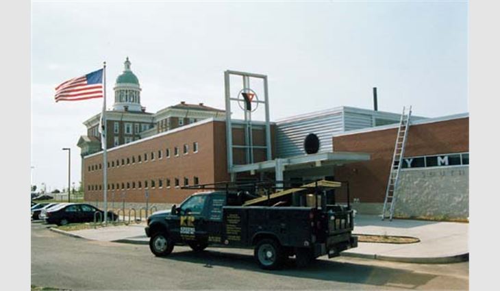 2002 Gold Circle Award winner Kirberg Roofing Inc. donated $100,000 worth of materials and labor for the installation of the South City YMCA's roof system in St. Louis.