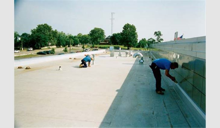 2002 Gold Circle Award winner Kirberg Roofing Inc. donated $100,000 worth of materials and labor for the installation of the South City YMCA's roof system in St. Louis. 