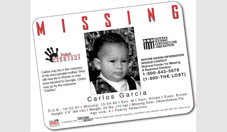 Carlos Garcia was taken from Okeechobee, Fla., by his mother when he was 13 months old.