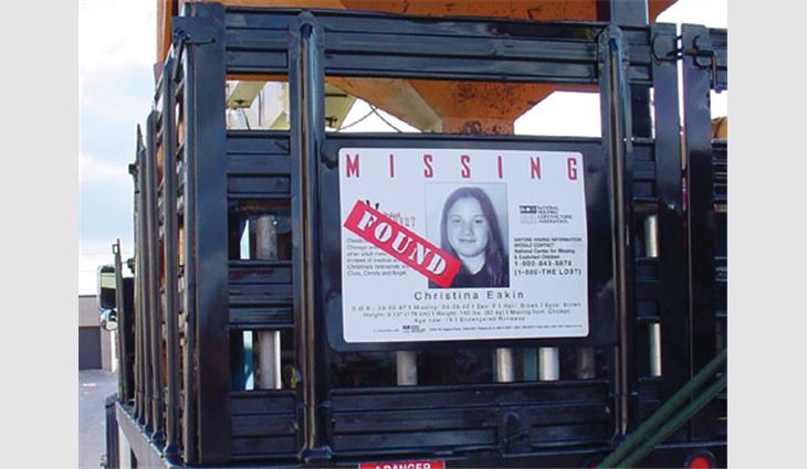 Six children whose posters were displayed on Mount Prospect, Ill.-based Sullivan Roofing Inc.'s service vehicles have been located and are safe.