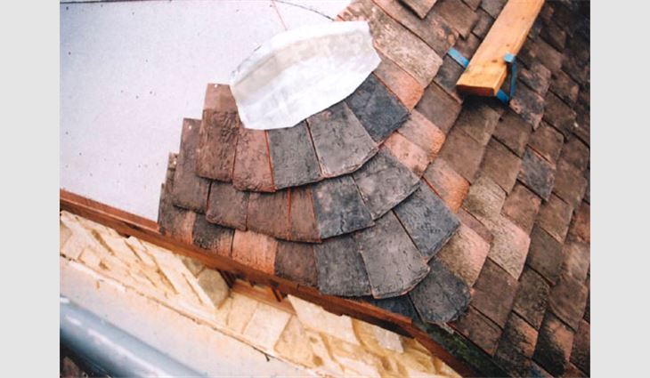 Northern Roof Tiles' Tunstall tiles were installed in light brown and dark brown Etrurian Restoration and rustic red Mercian Echoes.