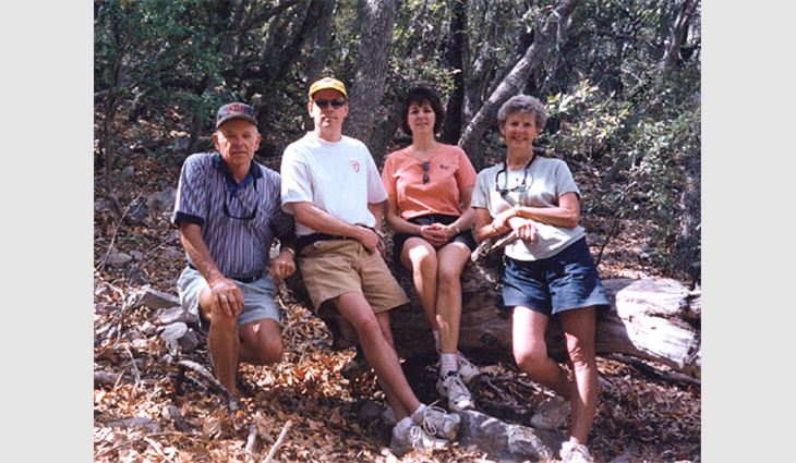 The Bradfords from left to right: John, Dane, Sandy and LaVetta