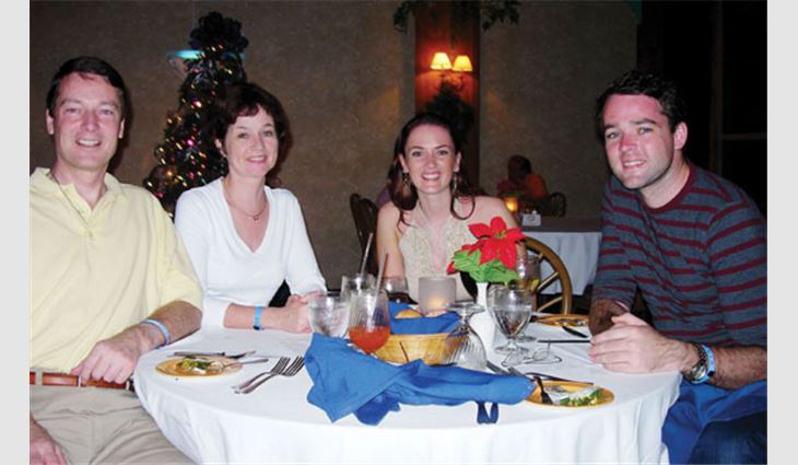 Donaldson, wife Anna, daughter Michelle and son David.
