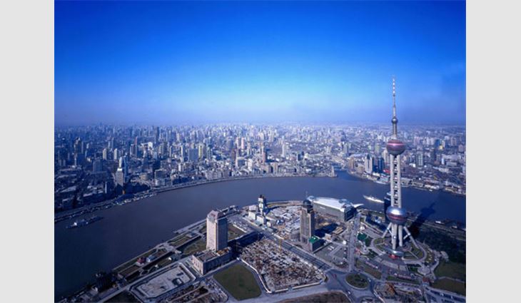 A bird's-eye view of Shanghai
