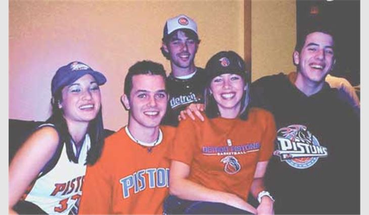 Gary Allen's children, pictured from left to right: daughter Sarah, son Adam, son Justin, daughter Marie and son Marcus.