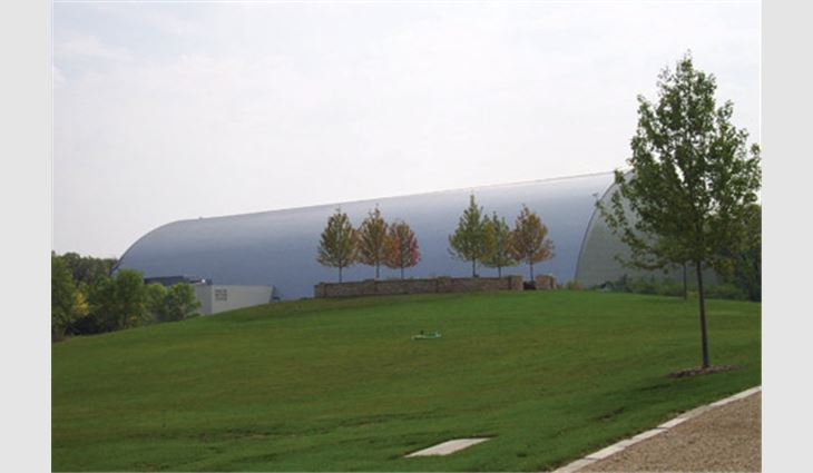 Project name: Walter Payton Center<br />
Project location: Lake Forest, Ill.<br />
Project duration: April 2005-September 2005<br />
Roof system type: Standing-seam steel roof panels<br />
Roofing contractor: Riddiford Roofing Co., Arlington Heights, Ill.<br />
Roofing manufacturer: Berridge Manufacturing Co. Inc., San Antonio, and Eternit Manufacturing/Reynobond, Birmingham, United Kingdom 