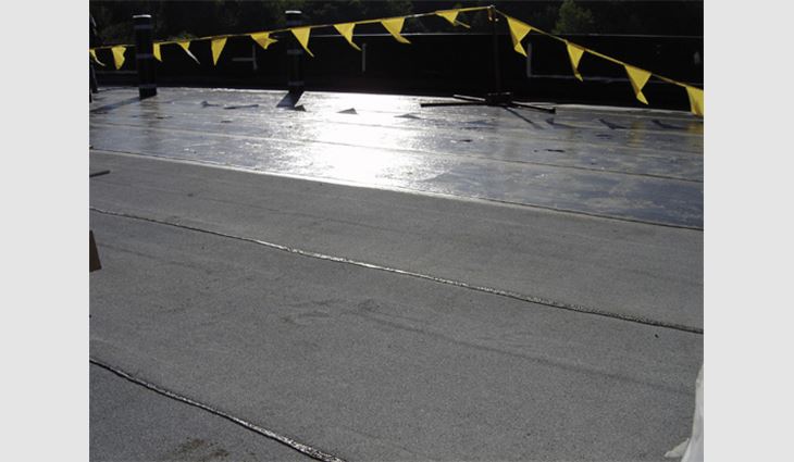 Pfister Energy installed a Soprema two-ply, SBS-modified bitumen roof system.
