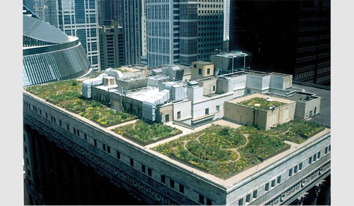 Sarnafil Inc., Canton, Mass., provided the waterproofing materials for the green roof on Chicago's City Hall. 