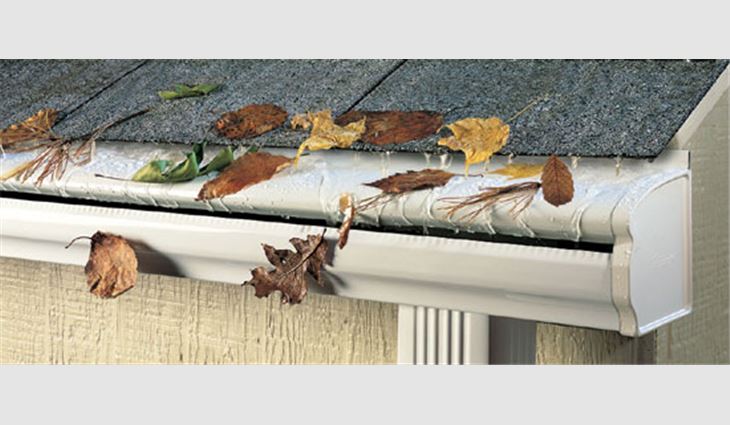 LeafGuard's Gutter Tunnel product and LeafGuard's signature product 