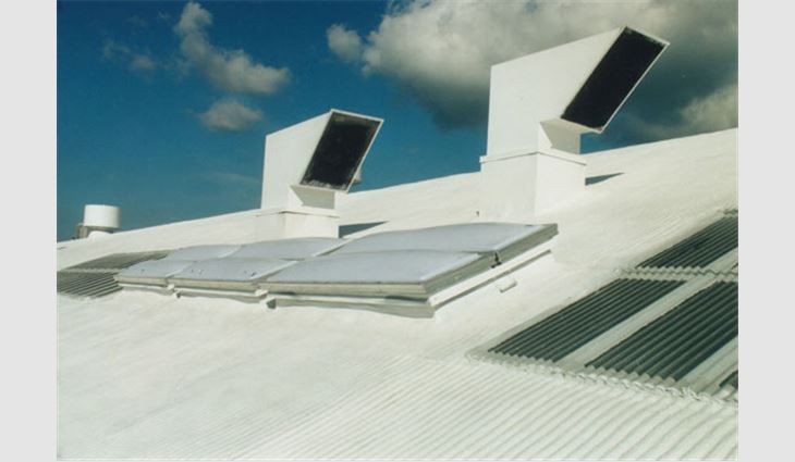Reflective coatings are available for a variety of commercial roofing systems, including low- and steep-slope, metal and bituminous roof systems.
