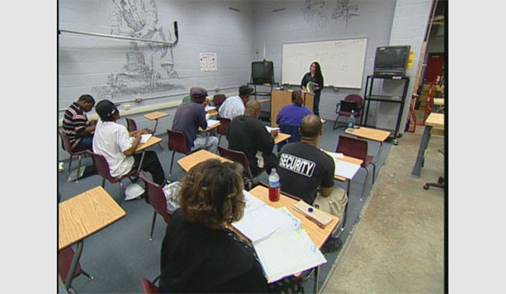 Students participate in classroom training at the Louisiana Community and Technical College System's Frazier campus.