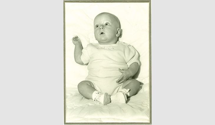 Therrien when he was six months old