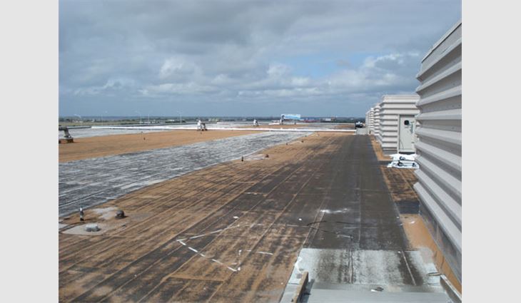The Atlantic City Convention Center's existing built-up roof system