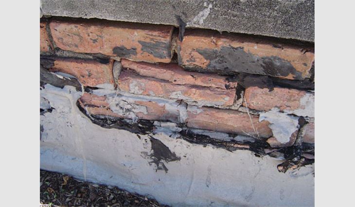 Open mortar joints will allow water to enter a roof system.