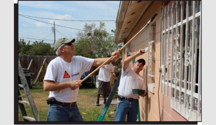 NRCA members participate in the International Roofing Expo's annual community service day in Orlando, Fla.