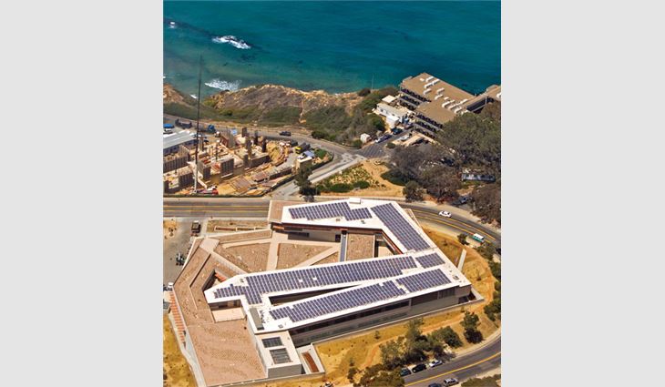The rapid growth of building-integrated photovoltaic (BIPV) solar systems, vegetative roof systems and sustainable roof system designs are making decisions more complex for roofing professionals. The National Oceanic and Atmospheric Administration Laboratory in La Jolla, Calif., includes BIPV and vegetative roof systems.