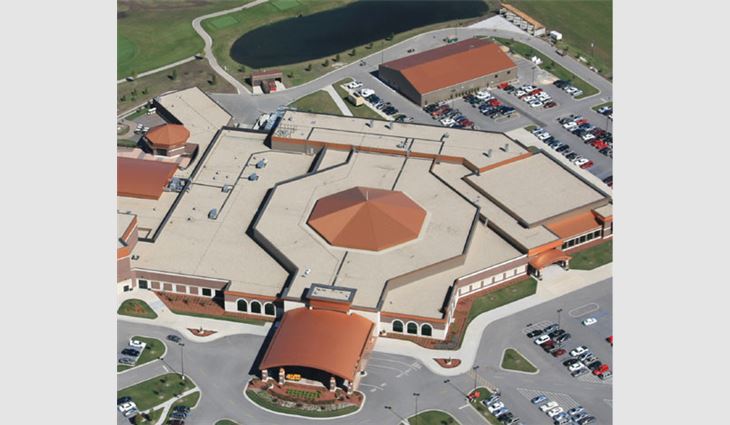 A light-colored EPDM single-ply roof system increases this facility's energy efficiency.
