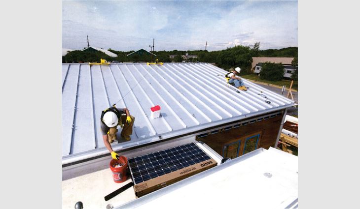 Ruff Roofers Inc., Baltimore, provided design guidance, labor and materials for the Department of Energy's Solar Decathlon.