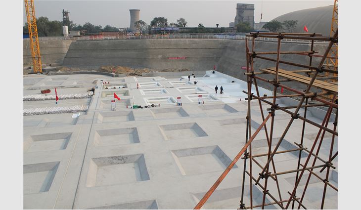 A waterproofing project in China installed by Oriental Yuhong