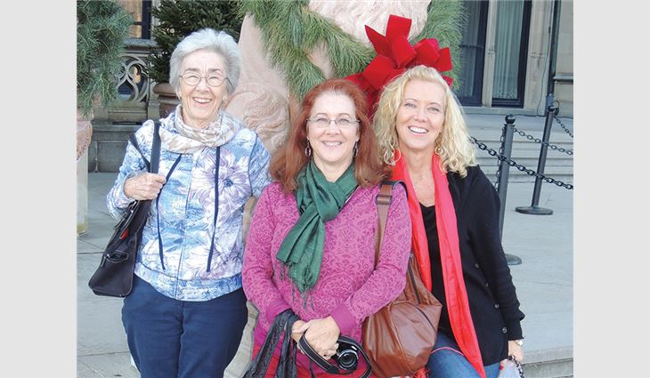 Ryan with her mom and sister Kelly at the Biltmore Estate in North Carolina