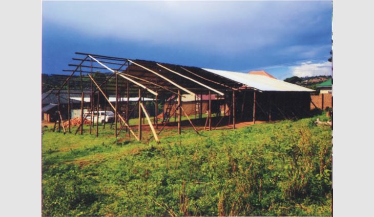 Chase Construction North West Inc., Edgewood, Wash., traveled to Uganda to help build the Buzzi Community Center.
