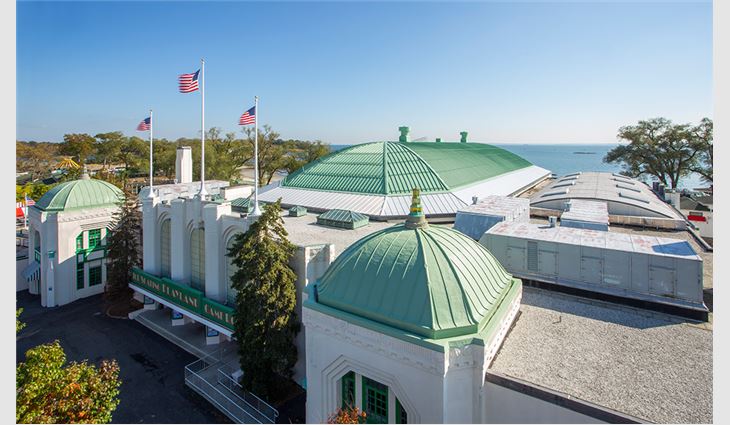 Playland Ice Casino's new roof systems