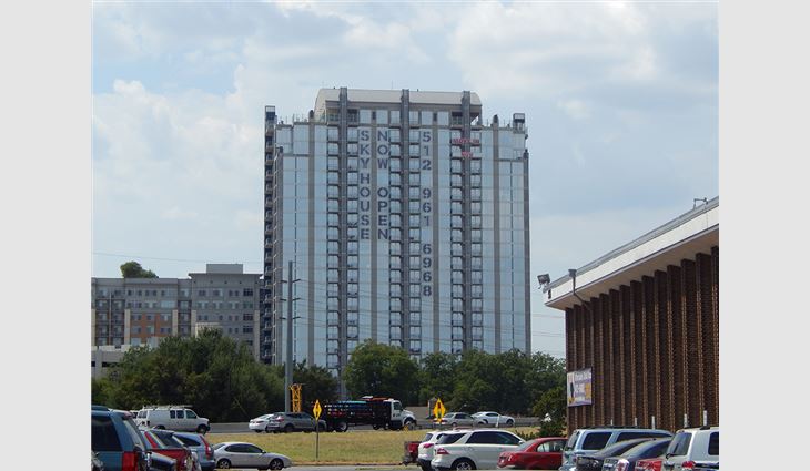 The completed SkyHouse® Austin building