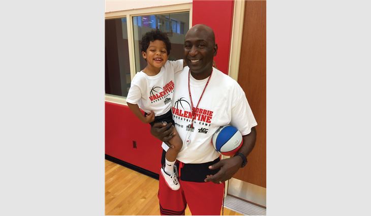 As a result of Louisville, Ky.-based Drexel Metals Inc.'s sponsorship, 40 children will attend Robbie Valentine's basketball summer camp.