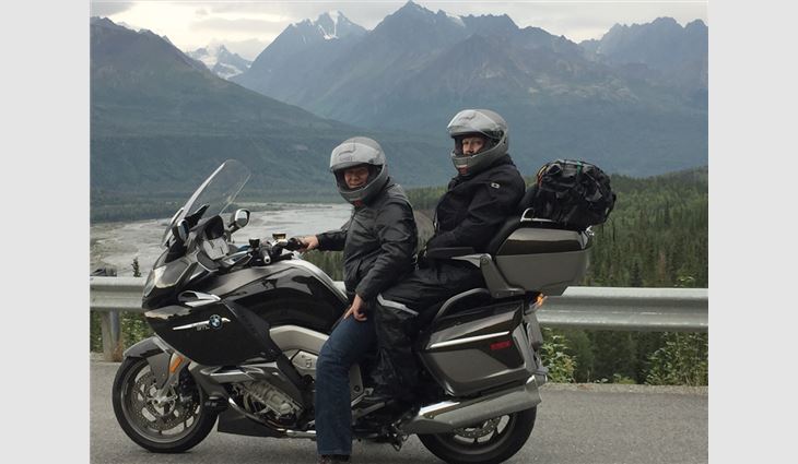 Ribble and his wife, DeaNa, on their first day in Alaska during their August 2016 cross-country trek.
