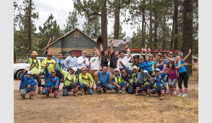 Alliance members participate in a Camp Ronald McDonald work day in Mountain Center, Calif.