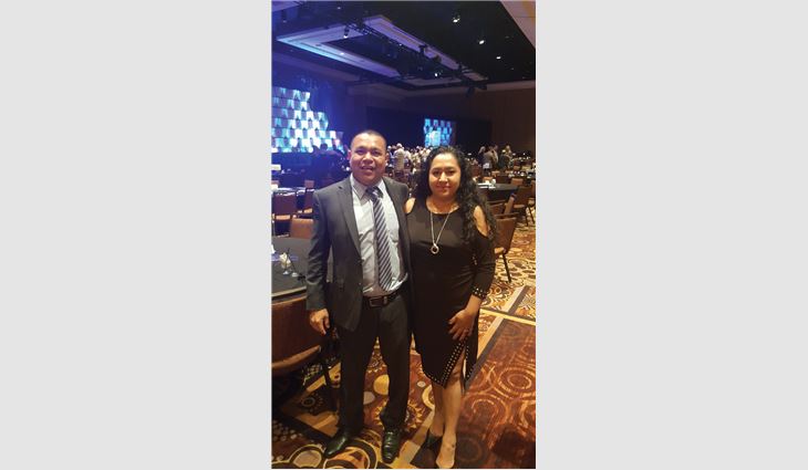 Alarcon with his wife, Belén, at NRCA's 130th Annual Convention