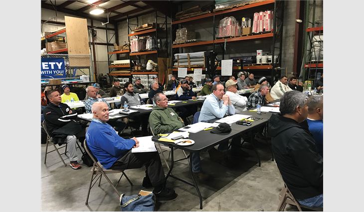 Roofing professionals attended NRCA’s CERTA Train-the-trainer Authorization Program Feb. 10. 