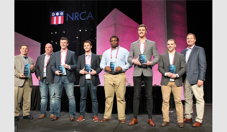 The student team from Minnesota State University won the Roofing Alliance’s student competition.