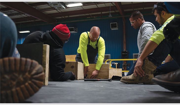 Johns Manville's training facility in Rockdale, Ill., provides hands-on installation training and serves as a testing station for NRCA ProCertification™ candidates.