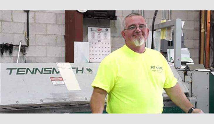 Dunlap is superintendent, warehouse foreman and equipment operator at Frost Roofing. 