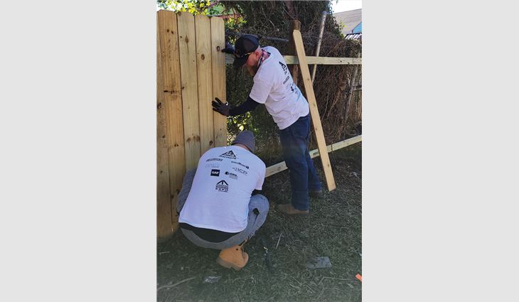 Dudek participated in Community Service Day in New Orleans during the 2022 IRE.