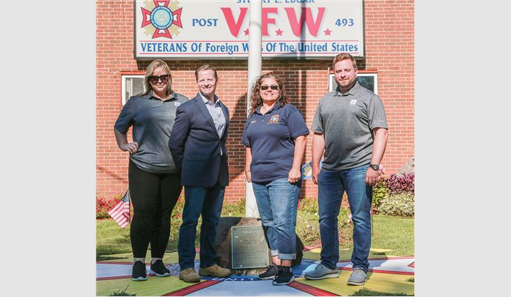 Peck Brothers Roofing LLC, Elmwood Park, N.J., and GAF, Parsippany, N.J., donated a new TPO membrane roof system to a Veterans of Foreign Wars facility.