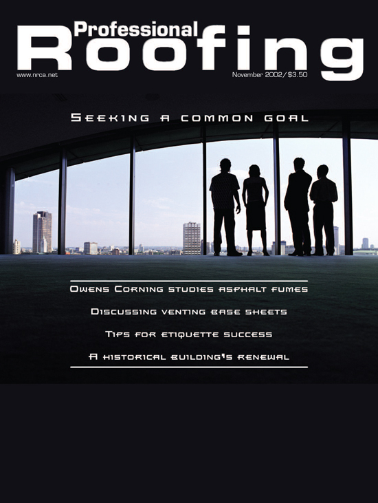 Professional Roofing Magazine 11/1/2002