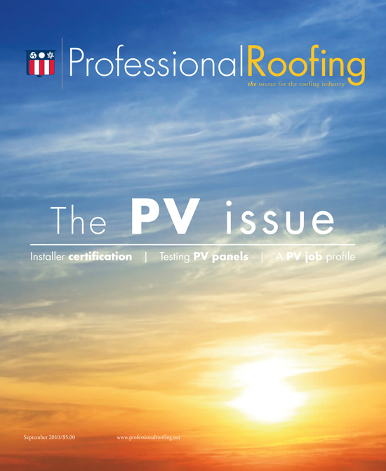 Professional Roofing Magazine 9/1/2010